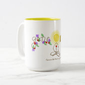 おもしろいの落書きのマグ ツートーンマグカップ (正面左)