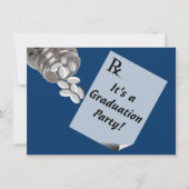 おもしろいの薬剤師の卒業のパーティの招待状 招待状 (正面)