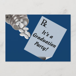 おもしろいの薬剤師の卒業のパーティの招待状 招待状