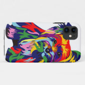 おもしろいの虹のヨークシャーテリア Case-Mate iPhoneケース (裏面(横))