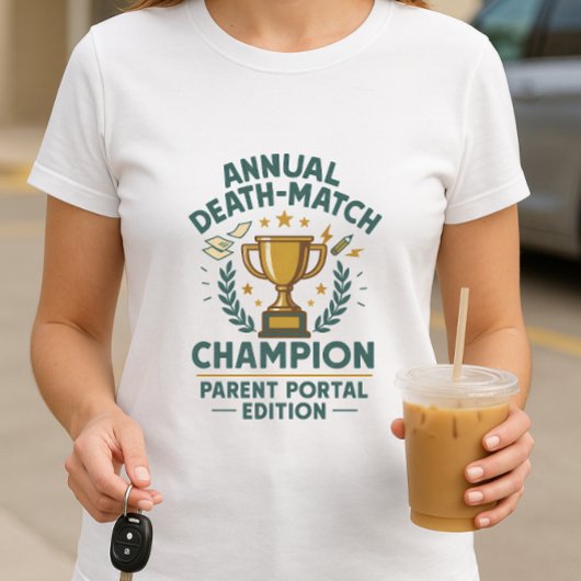 おもしろいの親シャツ、親ポータル版スクール Tシャツ