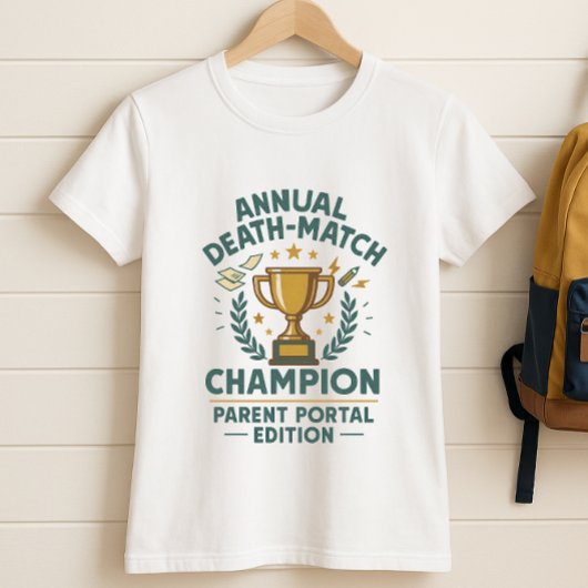 おもしろいの親シャツ、親ポータル版スクール Tシャツ