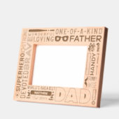 おもしろいの言葉#1父の日の記念パパの贈り物 レーザー彫刻フレーム (左)