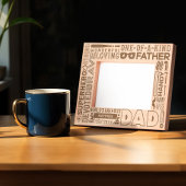 おもしろいの言葉#1父の日の記念パパの贈り物 レーザー彫刻フレーム