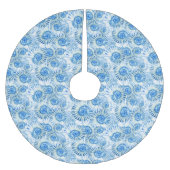 おもしろいの貝パターン ブラッシュドポリエステルツリースカート (正面)