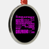 おもしろいの贈り物:彼女もっとも偉大 メタルオーナメント (右)