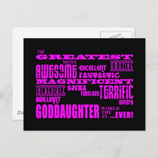 おもしろいの贈り物：神素晴らし娘 ポストカード (正面/裏面)