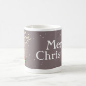 おもしろいの赤鼻トナカイのメリークリスマスマグカップ コーヒーマグカップ (中央)