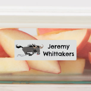 おもしろいの走漫画パーソナライズされた ラベル