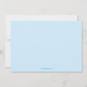 おもしろいの跳ね上がりの家の男の子の誕生日のパーティの招待状 招待状 (裏面)