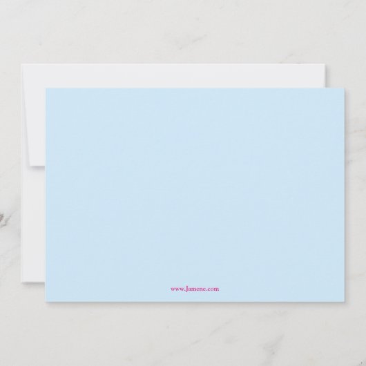 おもしろいの跳ね上がりの家の誕生会の写真の招待 招待状 (裏面)