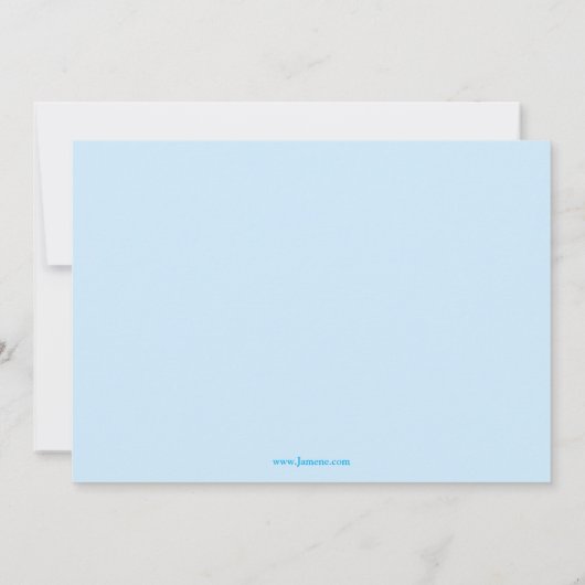 おもしろいの跳ね上がりの家の誕生会の写真の招待 招待状 (裏面)