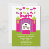 おもしろいの跳ね上がりの家の誕生会 招待状 (正面)