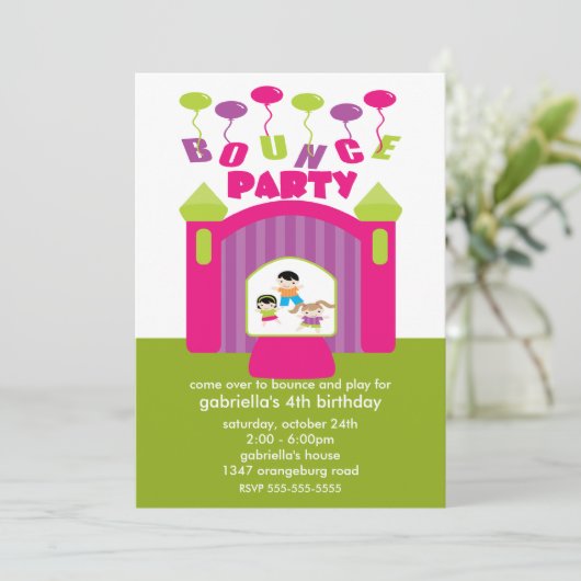 おもしろいの跳ね上がりの家の誕生会 招待状 (スタンド正面)