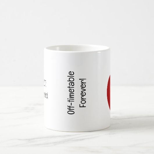 おもしろいの退職退職したのおもしろい事実 コーヒーマグカップ (中央)