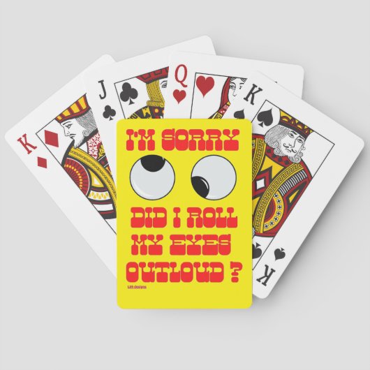 おもしろいの遊カード"ROLLIN' EYES" トランプ (裏面)