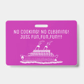 おもしろいの遊航船の小屋のStateroomの主ホールダー バッジ (裏面)