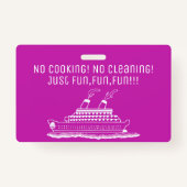 おもしろいの遊航船の小屋のStateroomの主ホールダー バッジ (裏面)