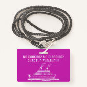 おもしろいの遊航船の小屋のStateroomの主ホールダー バッジ (正面ランヤード)