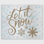 おもしろいの金ゴールドの輝きはそれが雪が降るようにしました ラッピングペーパー (フラット)