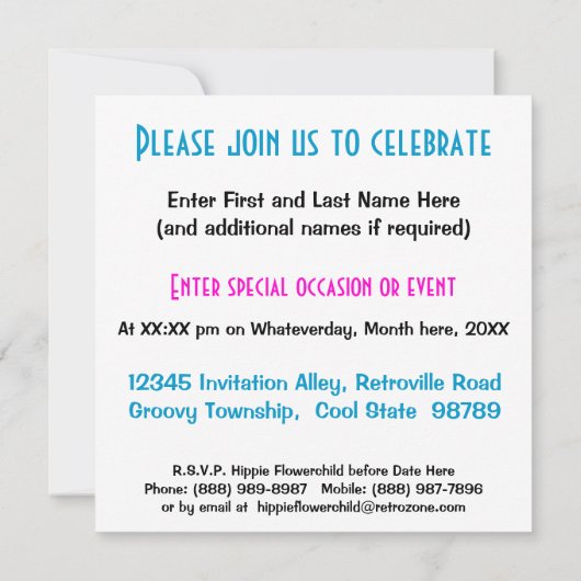 おもしろいの金曜日のSleepoverか眠りの10代のな誕生日 招待状 (裏面)