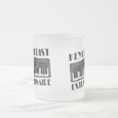 おもしろいの鍵盤楽器奏者非凡な音楽ギフト フロストグラスマグカップ (中央)