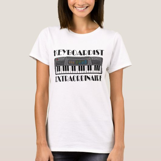 おもしろいの鍵盤楽器奏者非凡な音楽ギフト Tシャツ (正面)