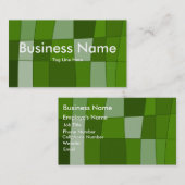 おもしろいの鏡は緑をチェックインします 名刺 (正面/裏面)