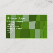 おもしろいの鏡は緑をチェックインします 名刺 (裏面)