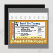 おもしろいの除・売却パーティーRX 招待状 (正面/裏面)