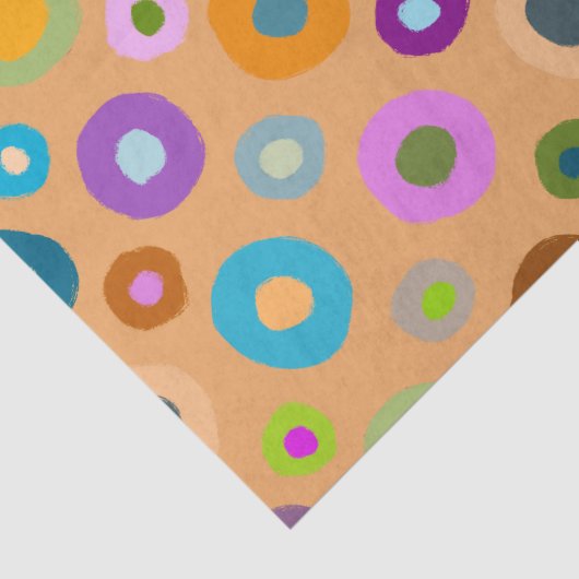 おもしろいの陽気なカラフルの切り離しオレンジのティスパー 薄葉紙 (詳細)