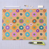 おもしろいの陽気なカラフルの切り離しオレンジのティスパー 薄葉紙 (クラフト)