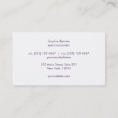 おもしろいの陽気な紙吹雪のパーティーのプランナー 名刺 (裏面)