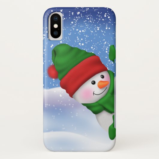 おもしろいの雪だるまのiPhoneの場合 Case-Mate iPhoneケース (裏面)