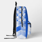 おもしろいの青いキューブ、パーソナ動揺してライゼーション プリントバックパック (左)