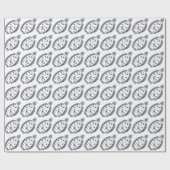 おもしろいの青と白 ラッピングペーパー (フラット)