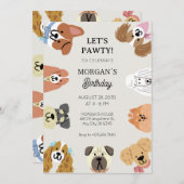 おもしろいの頭の誕生日 招待状 (正面/裏面)