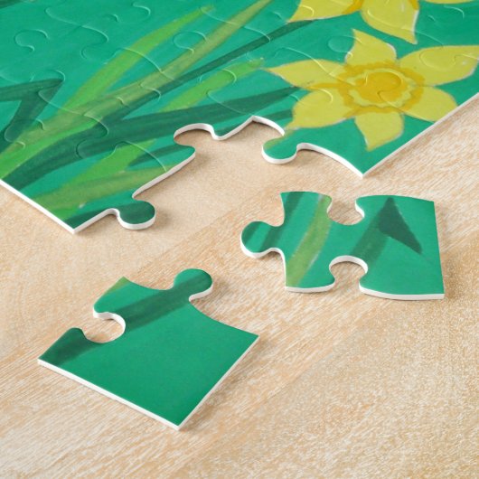 おもしろいの風光明媚なイラストレーションかわいい羊 ジグソーパズル (側面)