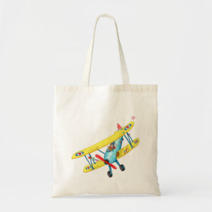 おもしろいの飛行機のバッグ トートバッグ