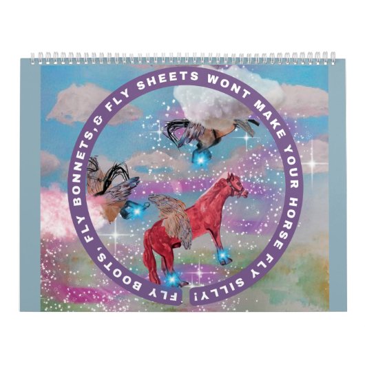 おもしろいの馬のイラストマイストーリーのカレンダー カレンダー (カバー)