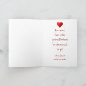 おもしろいの馬のバレンタイン愛詩 シーズンカード (内部)