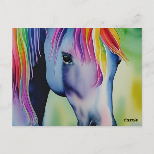 おもしろいの馬 ポストカード (裏面)