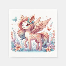 おもしろいの魔法のユニコーン赤ちゃんシャワー スタンダードカクテルナプキン