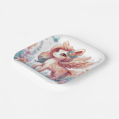 おもしろいの魔法のユニコーン赤ちゃんシャワー ペーパープレート (傾斜あり)