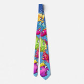おもしろいの魚の漫画のタイ ネクタイ (裏面)