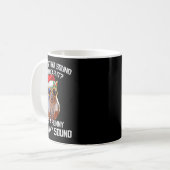 おもしろいの鳴き声のクリスマスリスのクリスマス コーヒーマグカップ (正面左)
