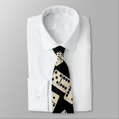 おもしろいの黒いドミノパターン ネクタイ (タイ)