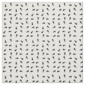 おもしろいの黒い蟻の虫のプリントの生地 ファブリック (見本)