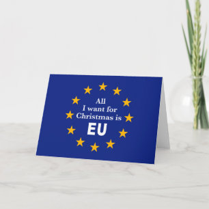 おもしろいのBrexitメッセージは、私によってがクリスマスのためにほしいすべてEUです カード