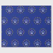 おもしろいのBrexitメッセージは、私によってがクリスマスのためにほしいすべてEUです ラッピングペーパー (フラット)
